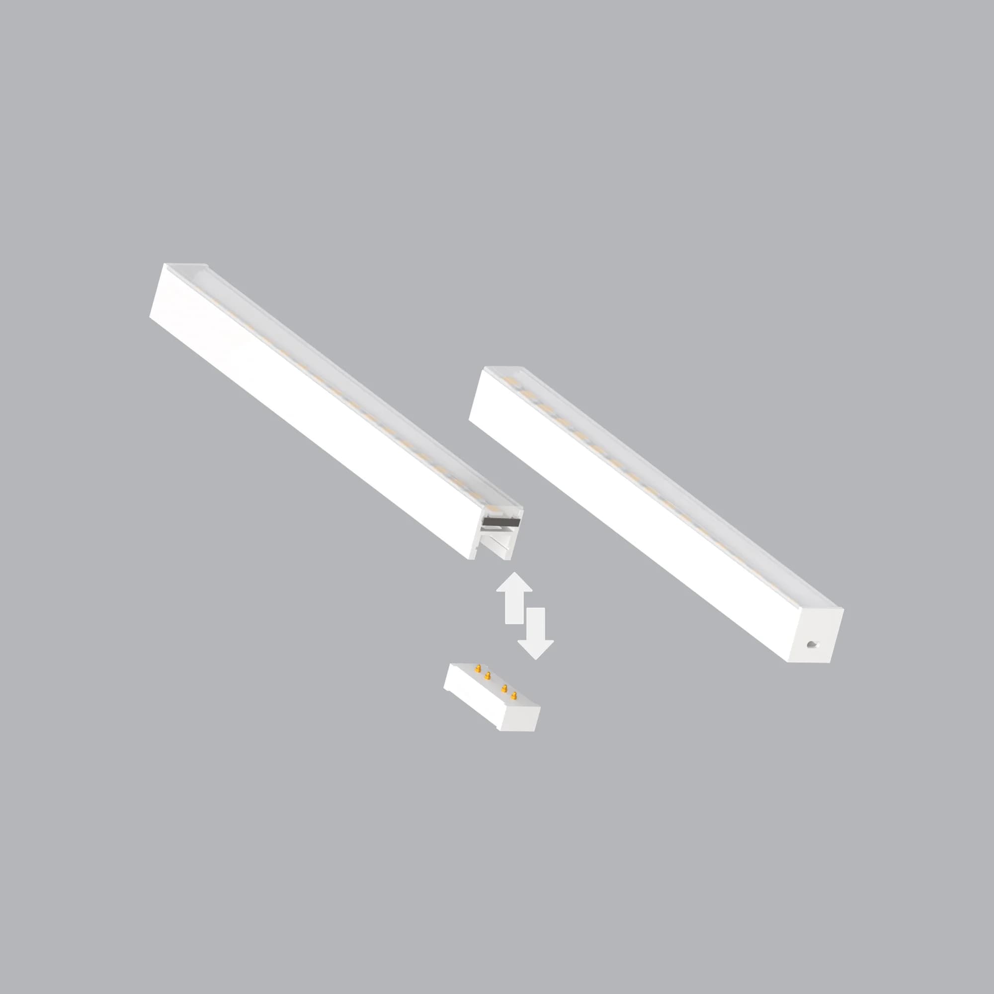 Alüminyum LED Bar Sıva Üstü 13.5x15.5 mm – Lamptime BA42