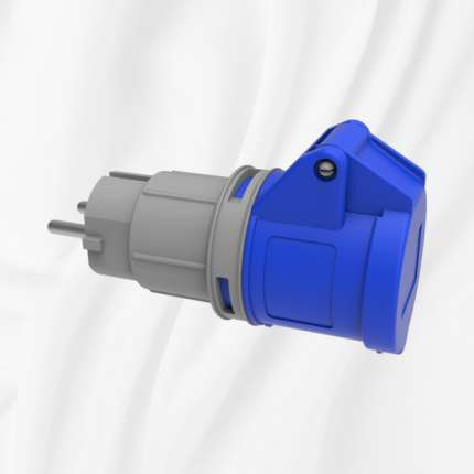 BKT-0106-2000 Bemis 30cm Kablolu 1x16A Fiş - 3x16A Priz Adaptör