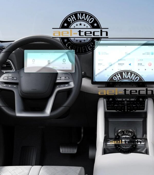 BYD Atto 2 Comfort 12,8 İnç Navigasyon ve Dijital Gösterge 9H Nano Ekran Koruyucu 2'li Set 2025-2026