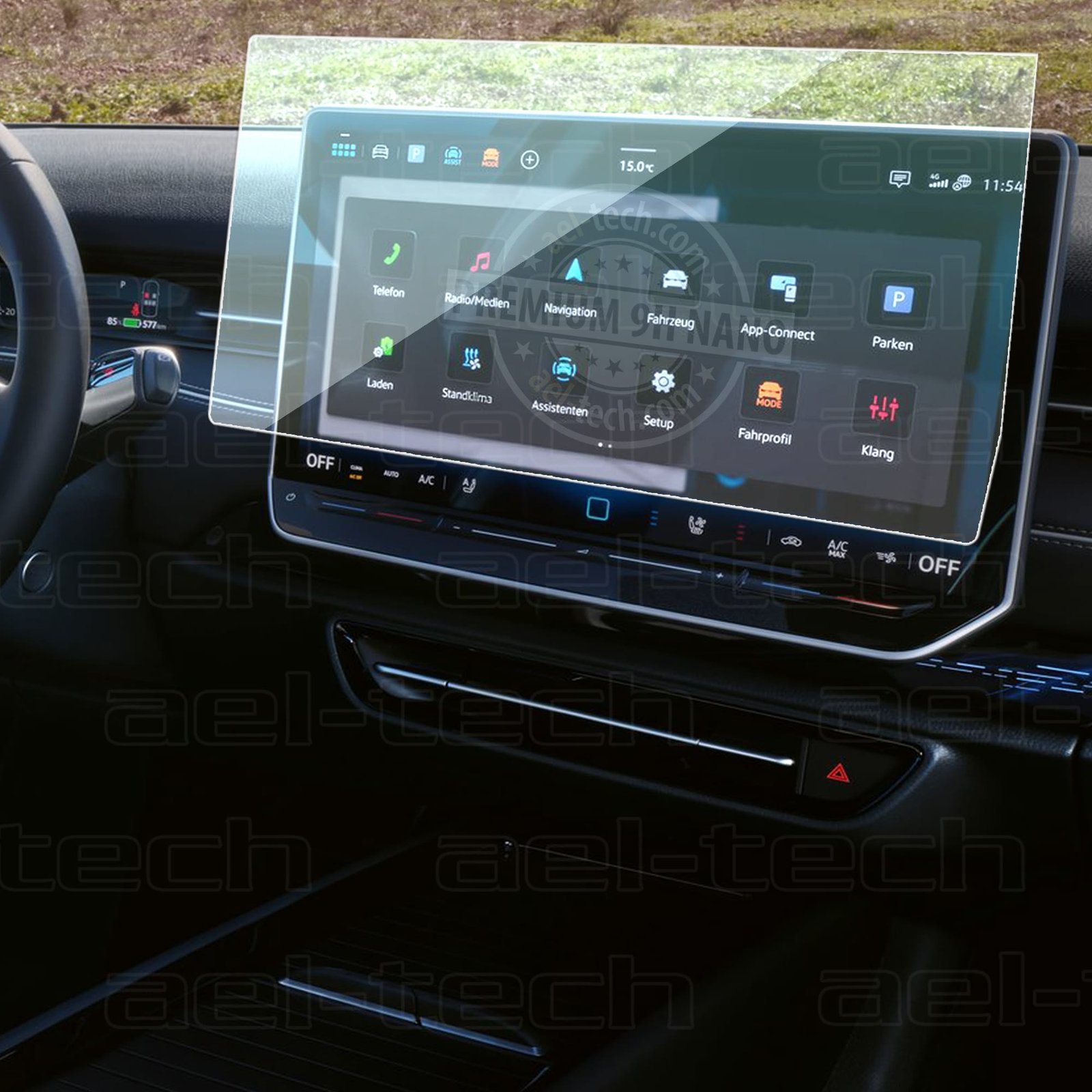 ID7-2.jpg Volkswagen ID.7 Uyumlu 15 İnç Navigasyon 9H Nano Ekran Koruyucu 2025-2026 - Görsel 1