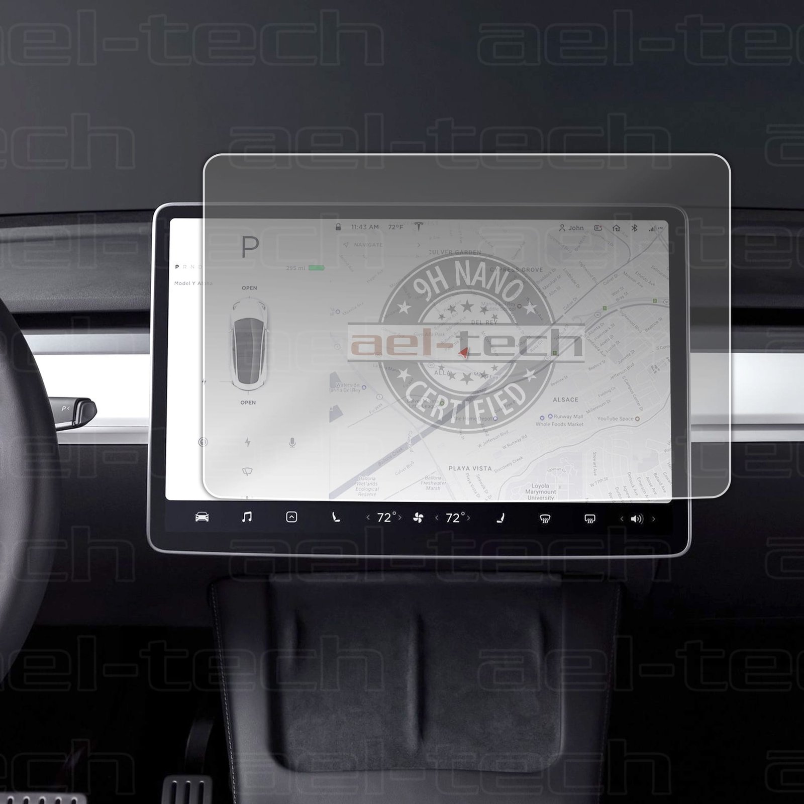 Tesla2021ycopy.jpg Tesla Model Y 15 İnç Navigasyon Uyumlu MAT Nano Ekran Koruyucu 2021-2023 - Görsel 1