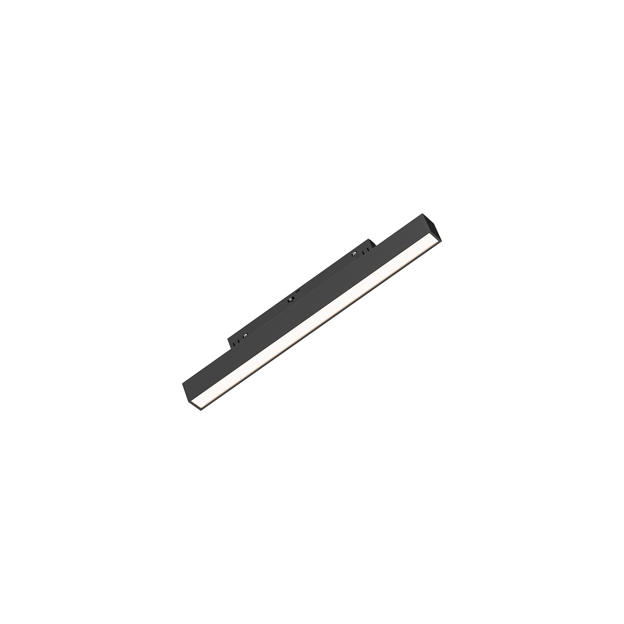 BD60-00381-1 Braytron Klasik M20A magnet ray linear armatür, siyah alüminyum gövde, 48V — LNR300 · 10W · 600 lm