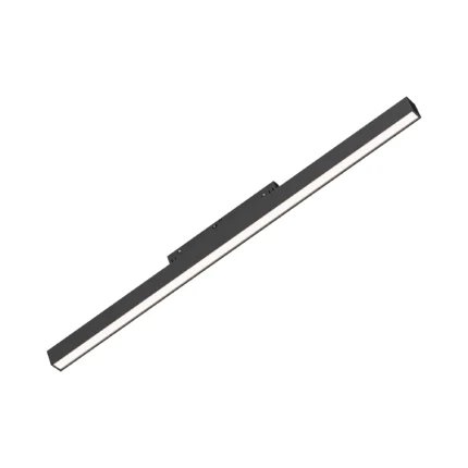Braytron Klasik M20A magnet ray linear armatür, siyah alüminyum gövde, 48V — LNR600 · 18W · 1850 lm