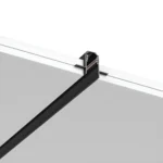 Braytron Klasik M20A magnet ray profili, siyah alüminyum, sıva altı — Trimless Sıva Altı · 3 Metre