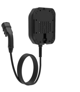 Bemis Charger 2 ev tipi elektrikli araç şarj istasyonu, trifaze, 5 metre Type 2 kablolu siyah gövde - 2