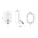 Bemis Charger Plus 2 kablolu akıllı şarj istasyonu, 4-22 kW ayarlanabilir, 5 metre entegre Type 2 kablolu - 2