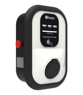 Bemis Charger Plus 2 pano prizli akıllı şarj istasyonu, 4-22 kW ayarlanabilir, cihaz üzerinde Type 2 soket