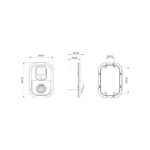Bemis Charger Pro 2 pano prizli ticari şarj istasyonu, OCPP 1.6J, renkli LCD ekran, Type 2 soketli - 2