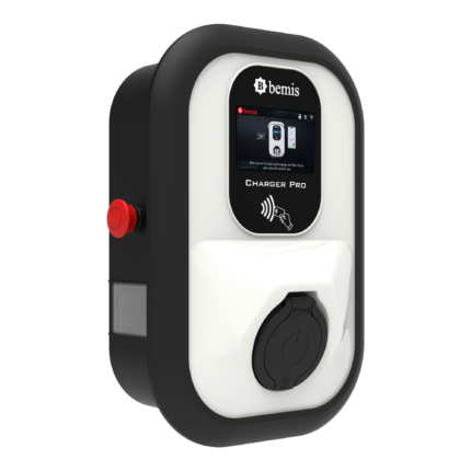 Bemis Charger Pro 2 pano prizli ticari şarj istasyonu, OCPP 1.6J, renkli LCD ekran, Type 2 soketli