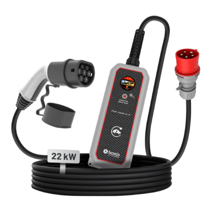Bemis Pro Mobile 2 taşınabilir elektrikli araç şarj cihazı, trifaze, ekranlı